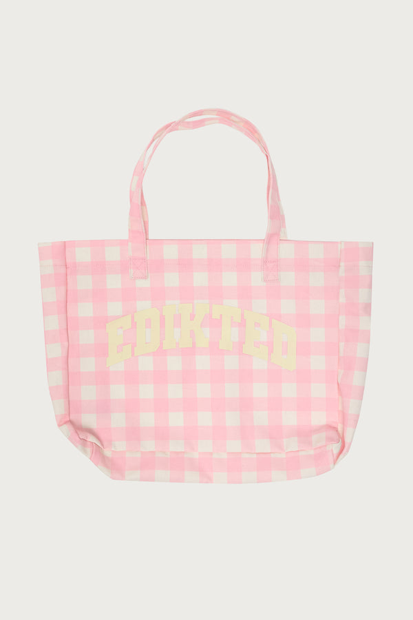 Edikted Gingham Tote Bag