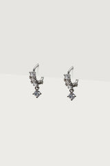 Faux Diamond Huggy Hoop Earrings