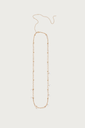 Gem & Bead Double Belly Chain