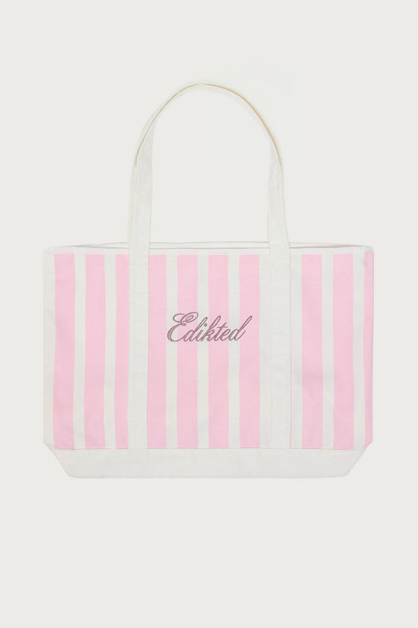 Striped Edikted Tote Bag