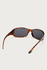 Lindia Rhinestone Rectangle Sunglasses