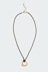 Heart Of Gold Cord Necklace