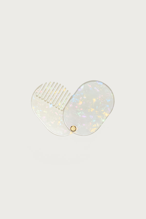 Compact Travel Comb & Mirror