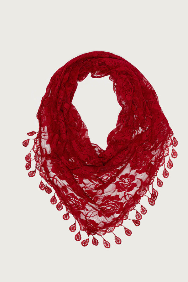 Lover Floral Sheer Lace Waist Scarf