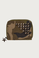 Studded  Camo Wallet