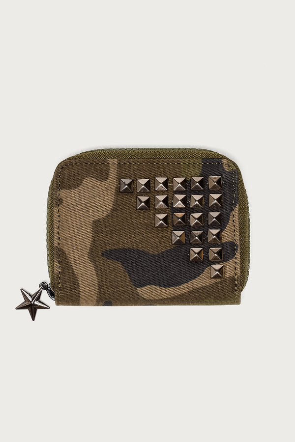 Studded  Camo Wallet