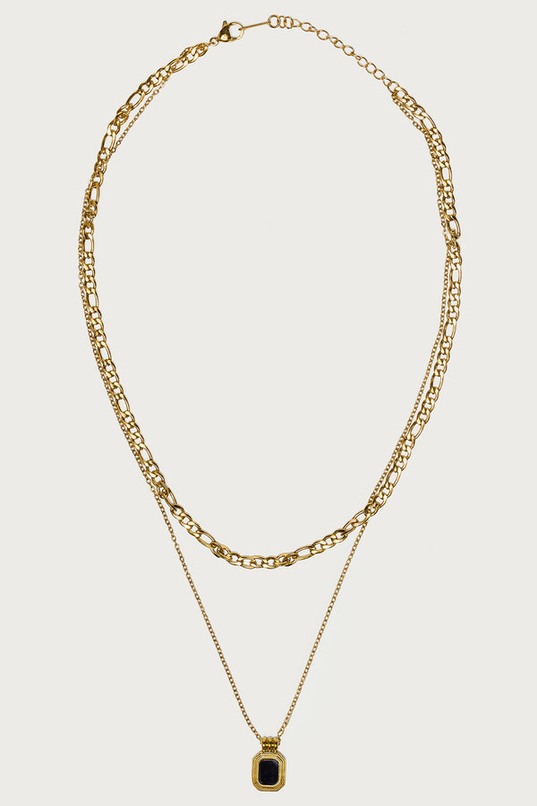 Layered Gemstone Necklace