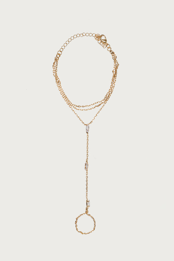 Faux Crystal Handchain