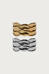 Chunky Wave Arm Cuff Set
