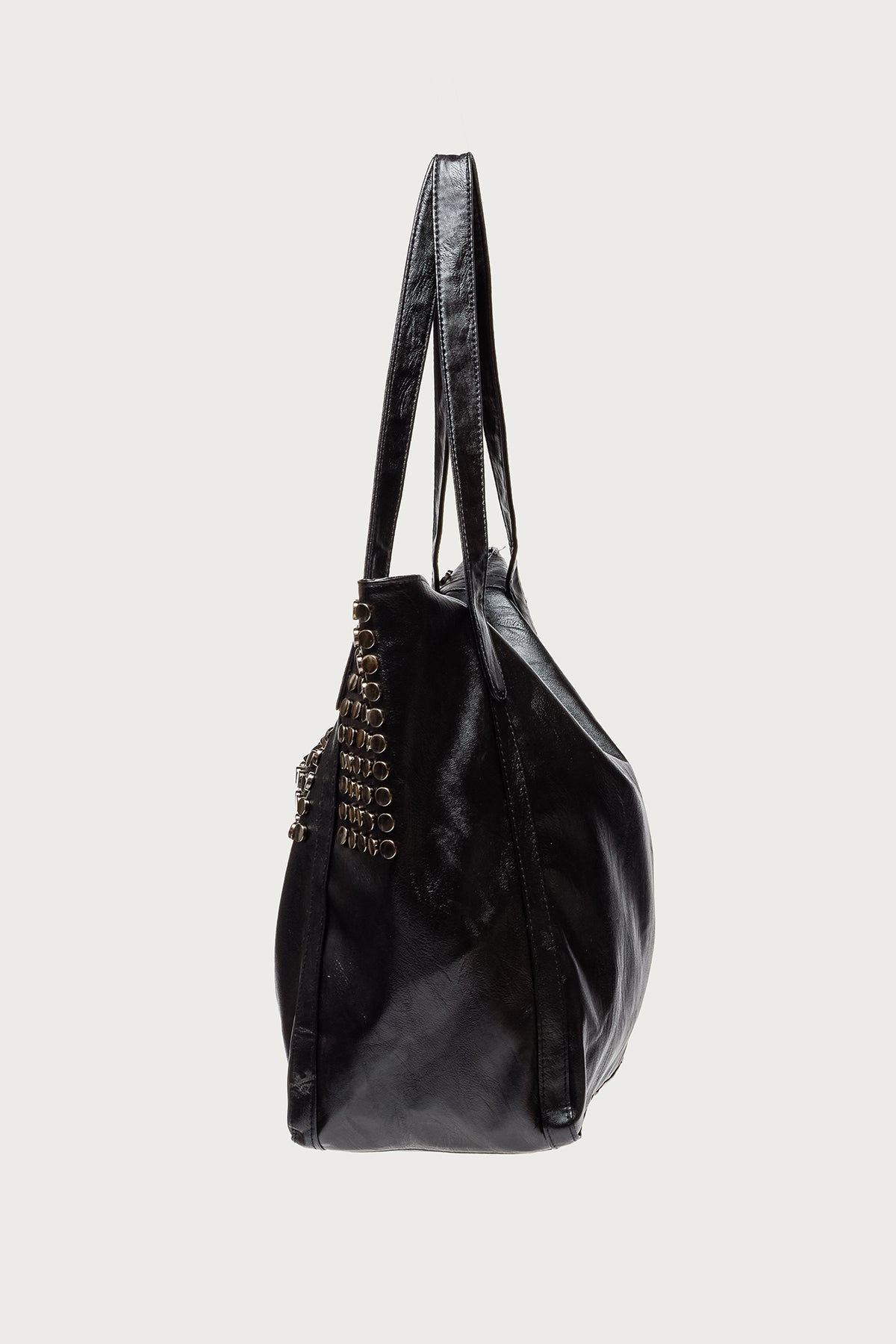Faux Leather Studded Bag