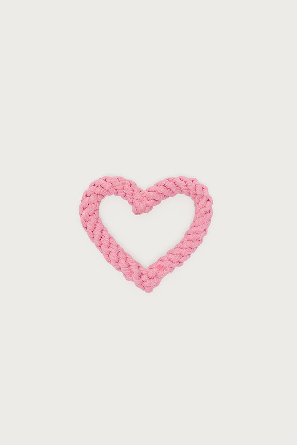Fetching Heart Rope Toy