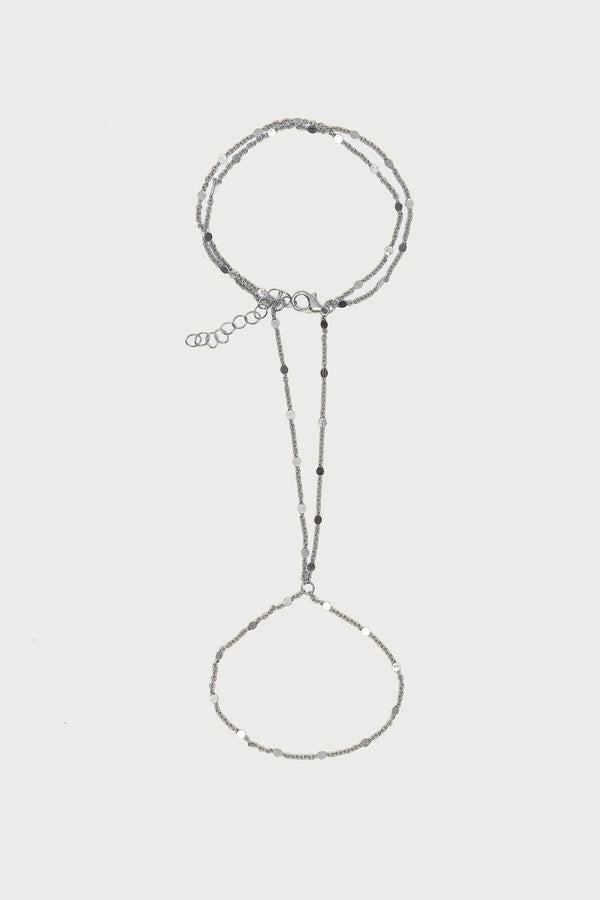 Dainty Disc Hand Chain
