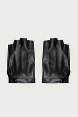 Biker Babe Faux Leather Fingerless Gloves
