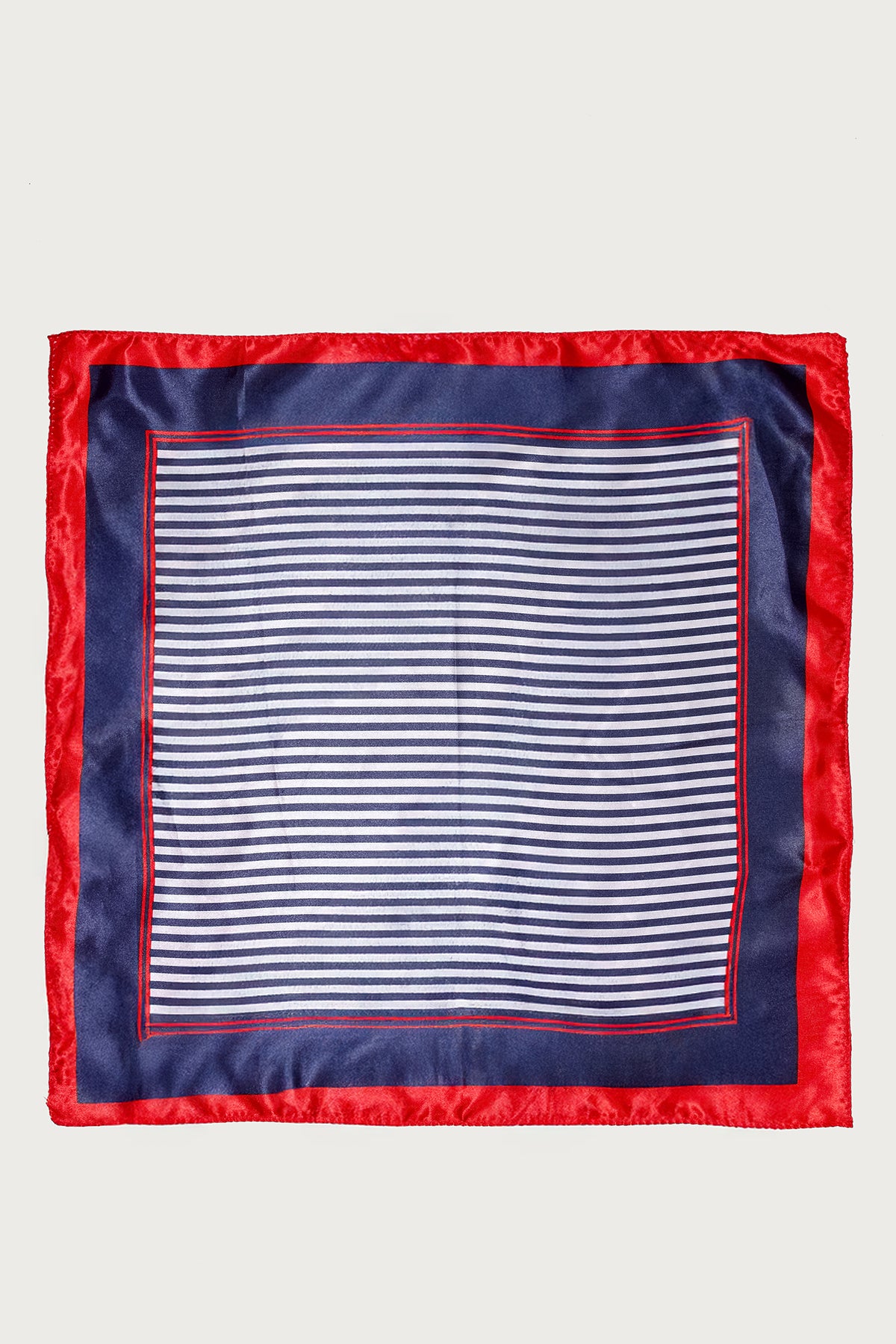 High Seas Satin Effect Striped Scarf