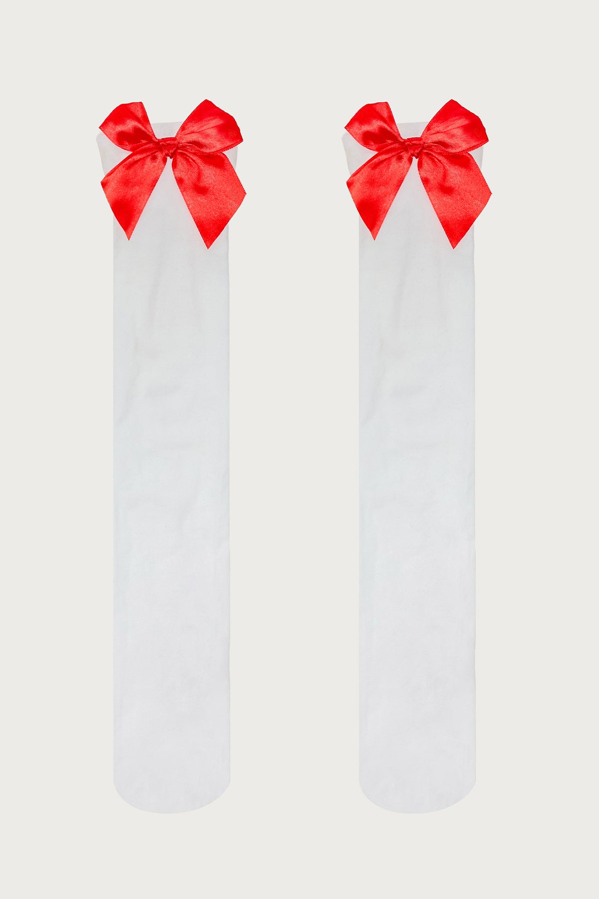 Sweetheart Bow Knee High Socks