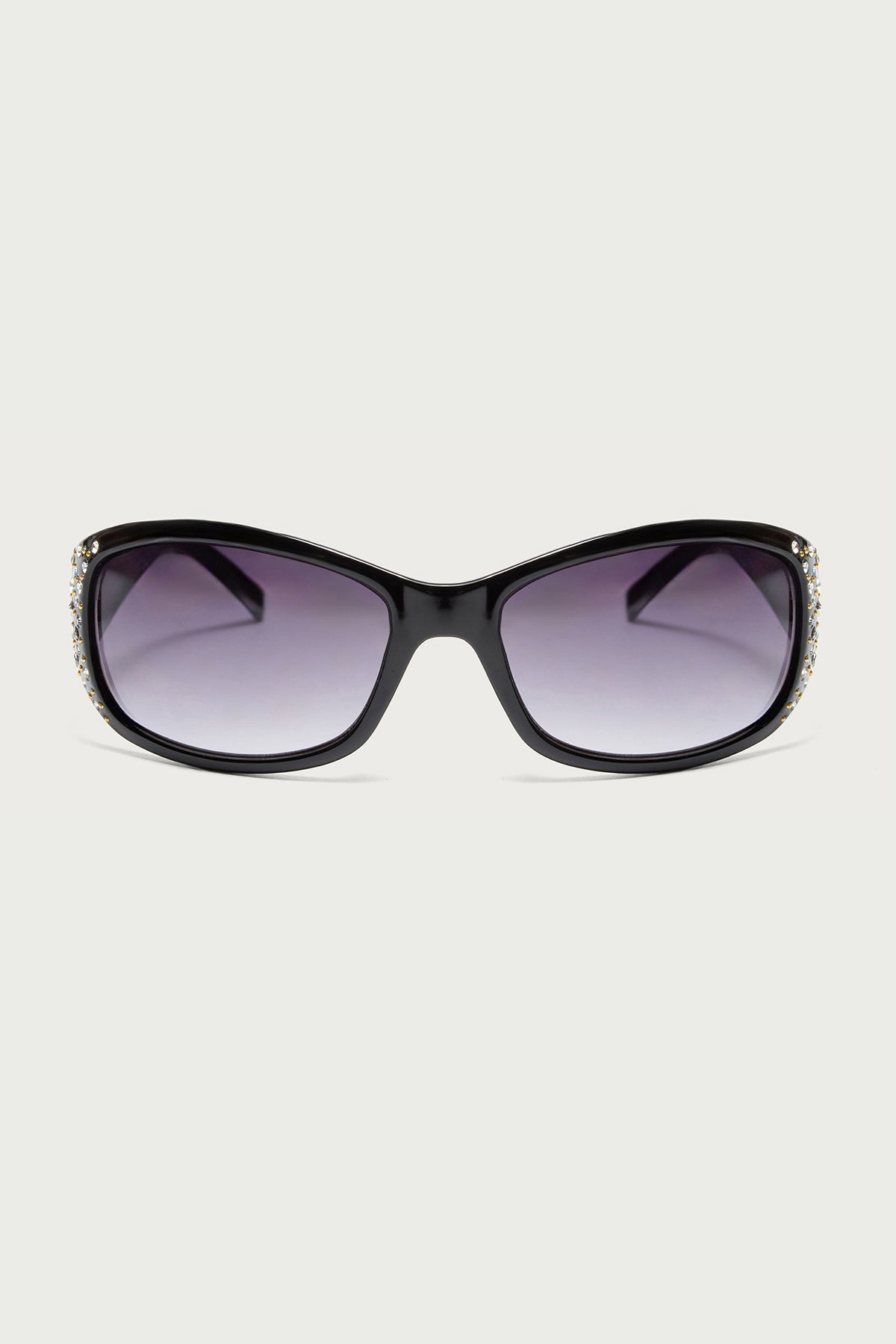Daze Rhinestone Square Sunglasses