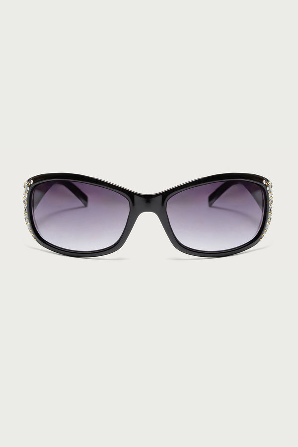 Daze Rhinestone Square Sunglasses view 2
