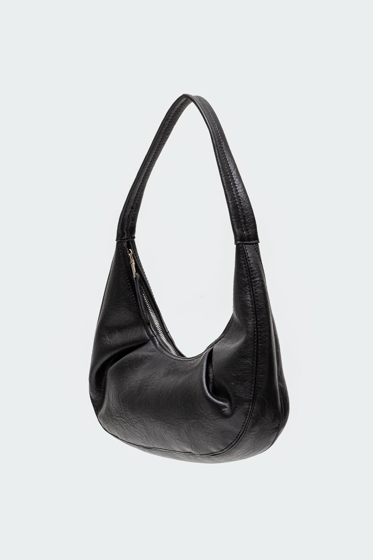 So Chic Faux Leather Shoulder Bag