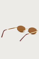 Naomie Oval Metal Sunglasses