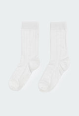 Bow Pointelle Socks