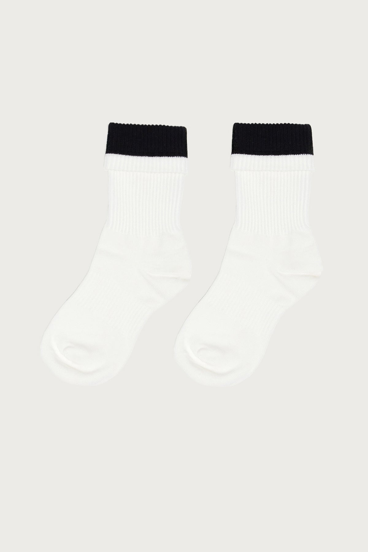 Contrast Layered Socks