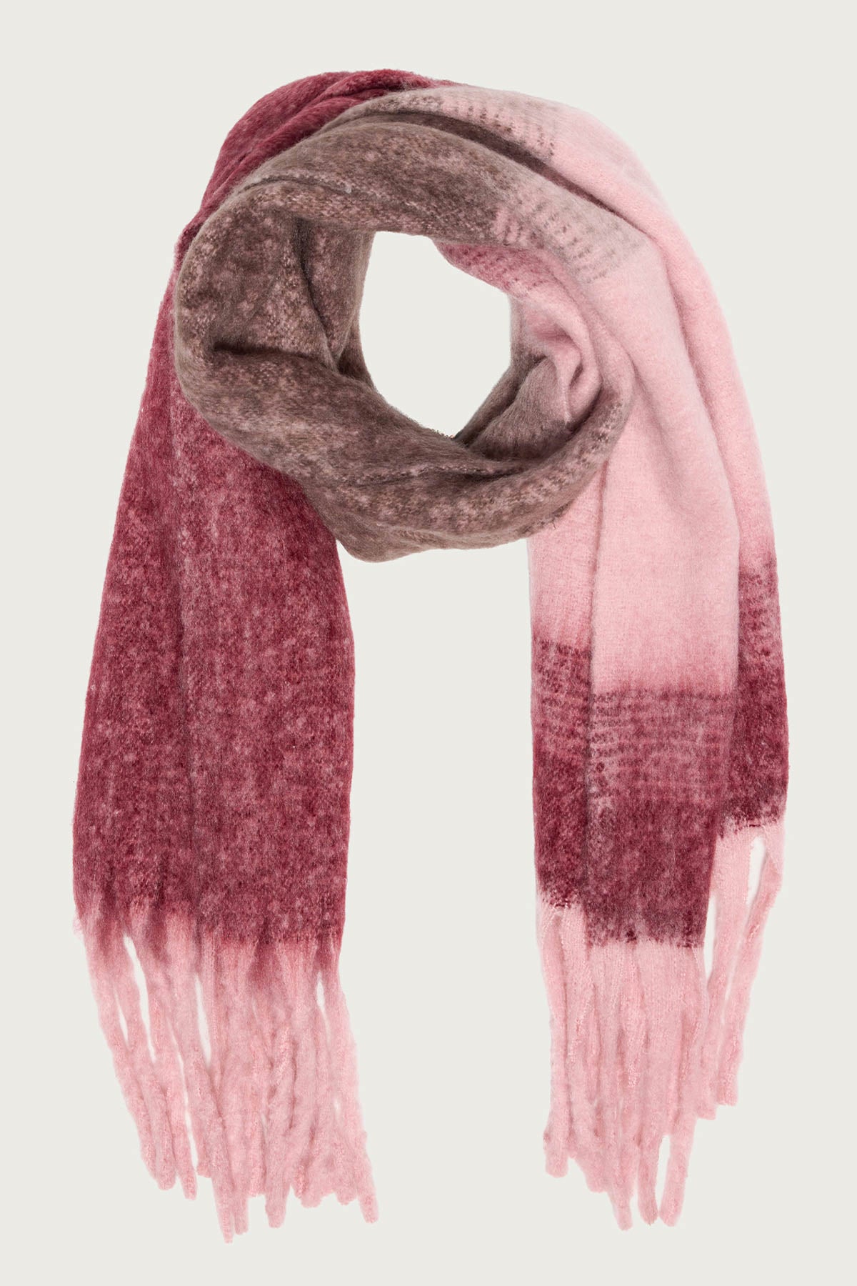 Colorblock Knit Scarf