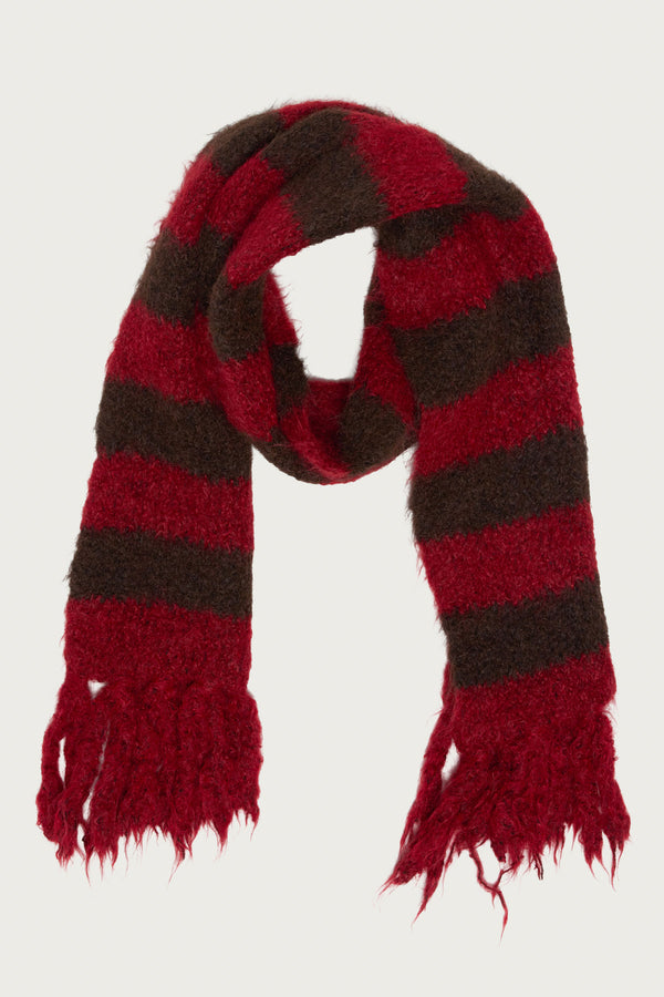 Knit Striped Scarf view 2