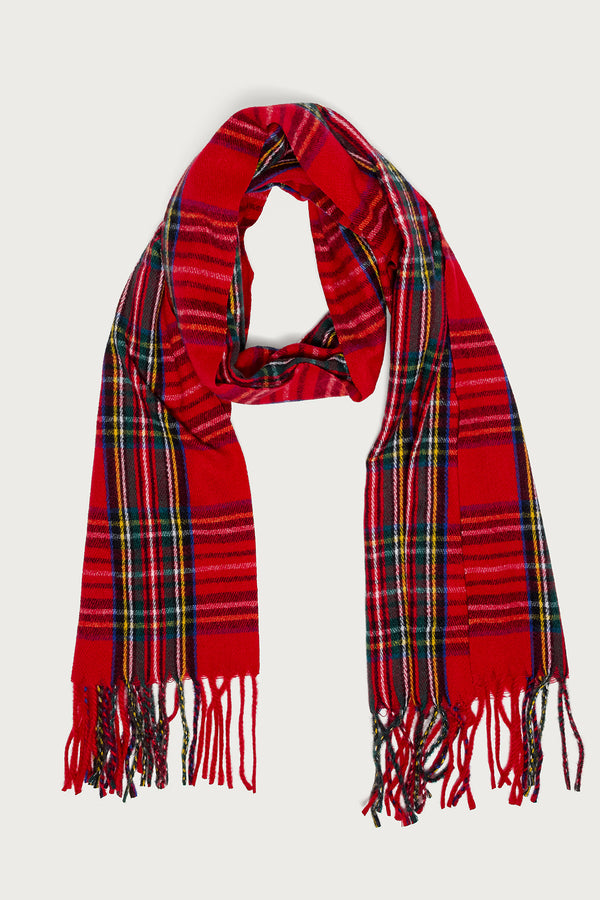 Plaid Fringe Scarf view 2
