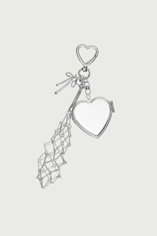 Heart & Bow Compact Keychain view 2