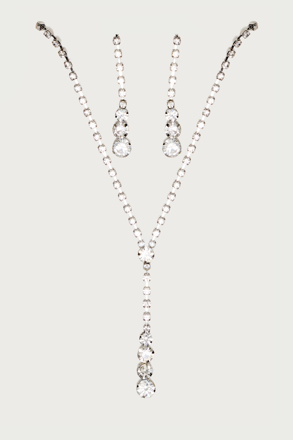 Dangled Necklace And Earrings