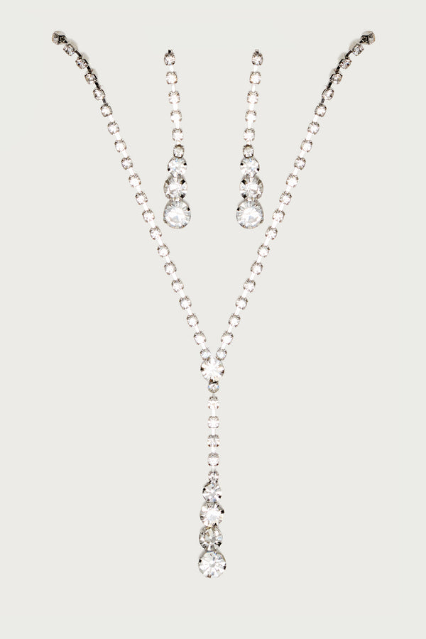 Dangled Necklace And Earrings view 2