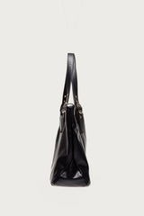 Faux Leather Grommet Bag