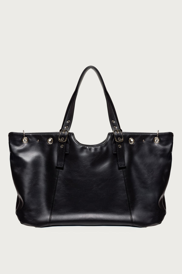 Faux Leather Grommet Bag view 2