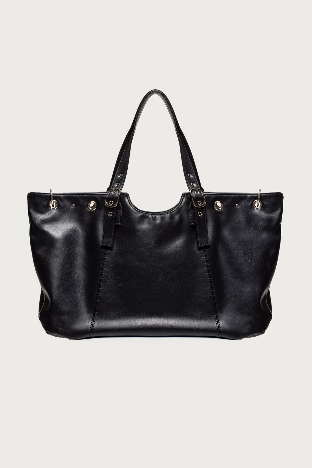 Faux Leather Grommet Bag