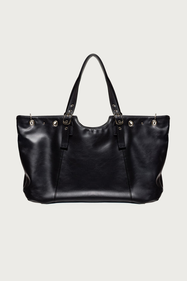 Faux Leather Grommet Bag view 2