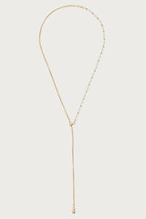 Pearl Beaded Cascading Chain Necklace