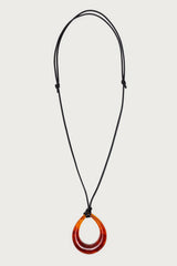 Oval Ring Cord Necklace