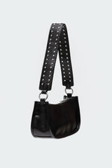 Studded Strap Faux Leather Bag