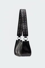 Studded Strap Faux Leather Bag