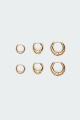 Chunky Hoop Earring Set