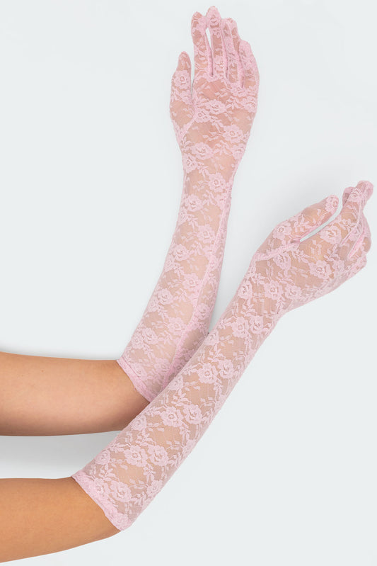 Tea Time Sheer Lace Gloves