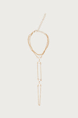 Rhinestone Layered Hand Chain