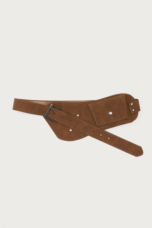 Faux Suede Utility Belt