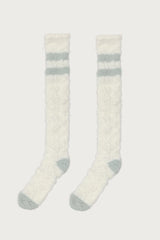 Stripey Fuzzy Scrunch Socks