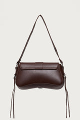 Stud & Buckle Faux Leather Bag