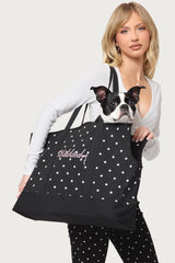 Polka Dot Pet Carrier Tote Bag