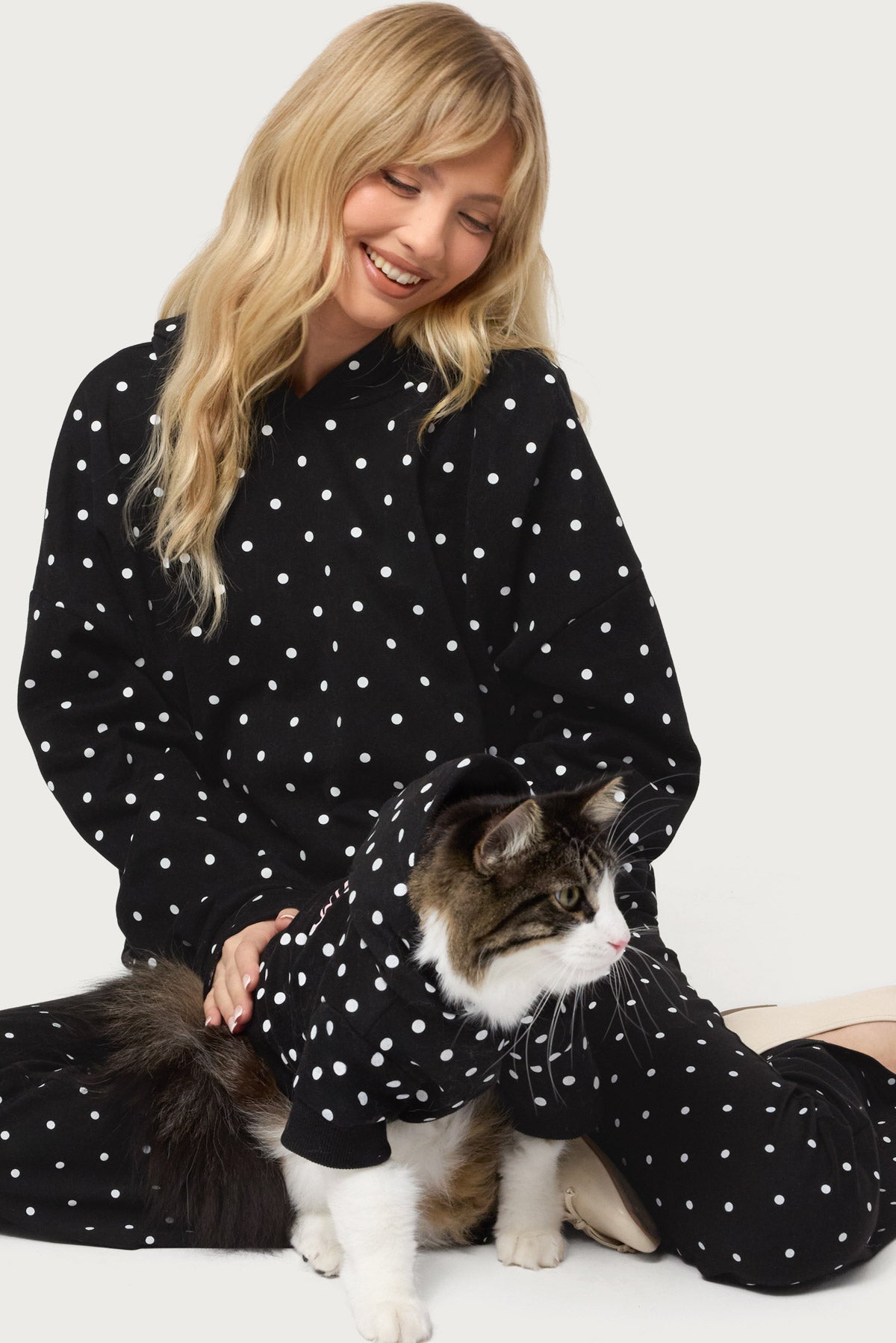 Chelsie Polka Dot Pet Hoodie