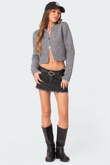 Jillian Double Zip Cardigan