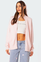 Montie Oversized Double Zip Cardigan