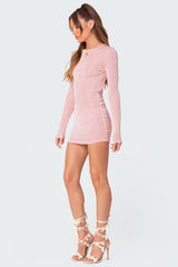 Alaric Open Back Mini Dress